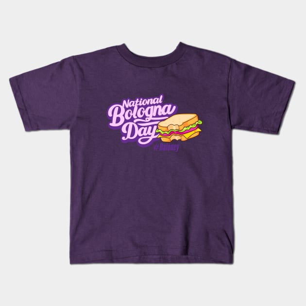 National Bologna Day - October Kids T-Shirt by irfankokabi